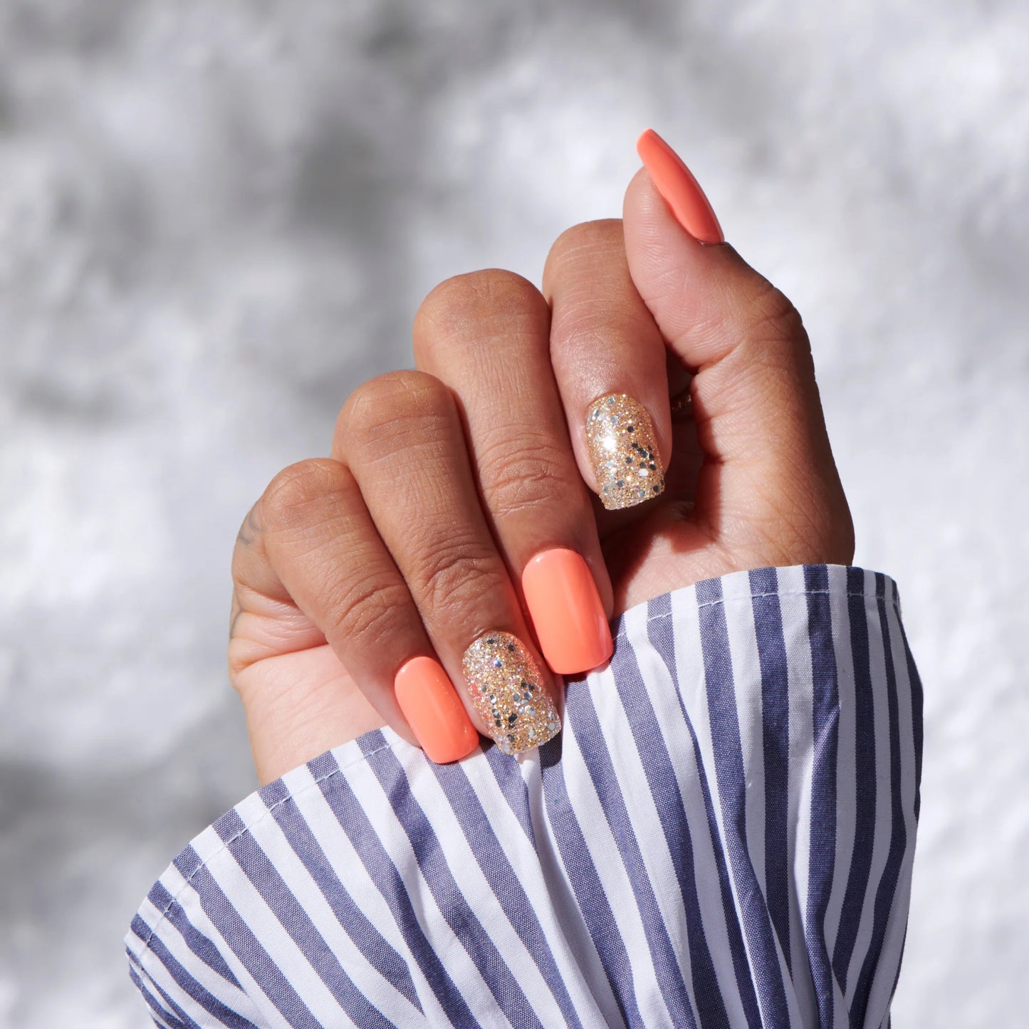 Whimsical - Medium Squoval Cosverra Press On Manicure