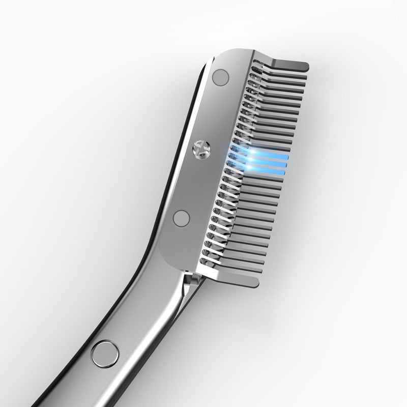 Stainless Steel Eyebrow Scissors and Razor Grooming Kit with Comb