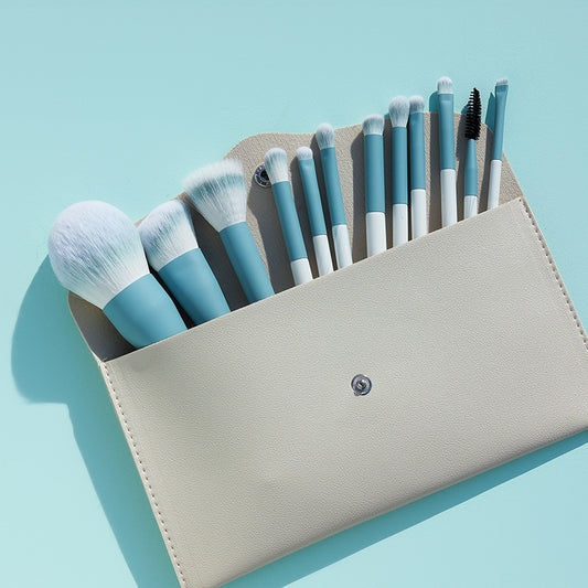 12-Piece Makeup Brush Set Ultra-Soft Powder, Lip, and Detail Brushes