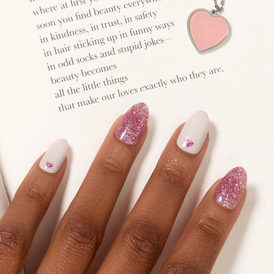 PS I Love You - Medium Almond Cosverra Press On Manicure