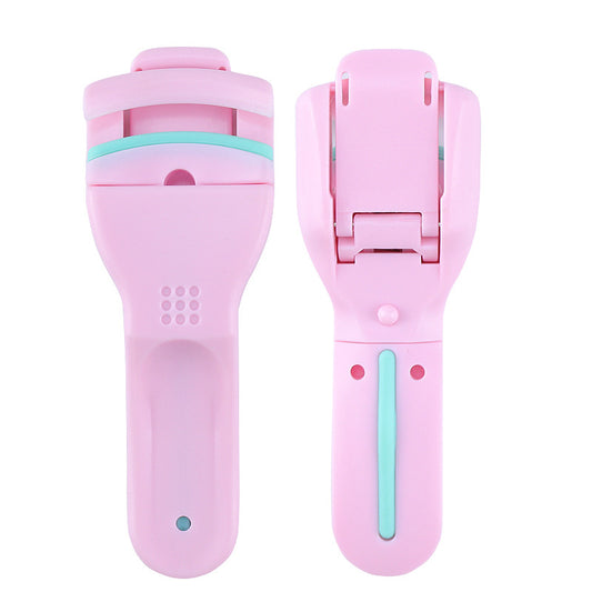 Mini Eyelash Curler Portable Plastic Lash Lifter No-Pinch Design