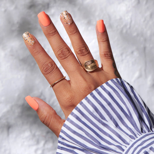 Whimsical - Medium Squoval Cosverra Press On Manicure