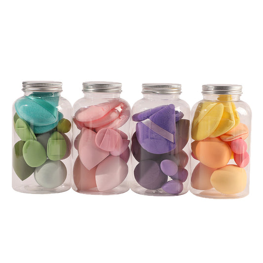 Floating Bottle Beauty Sponge Set Non-Absorbent Makeup Blender Puff Collection