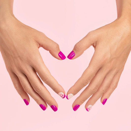 Amora Me - Short Squoval Cosverra Press On Manicure