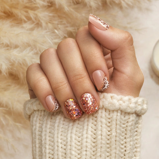 Chill Day - Short Squoval Cosverra Press On Manicure